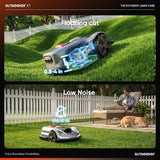 Sunseeker X7 Wireless Robot Lawn Mower 0.75 Acre/ 32,000Sq. Ft, with Smart APP Control, Vision AI System & RTK, Path Planning, Adaptive Floating Cut Height up to 4", for Medium to Large Yards