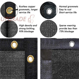 Privacy Screen Fence 8' x 50' Commercial Shade Cover with Brass Grommets Heavy Duty Perfect for Outdoor Back Yard