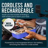 Hot Bento – Self Heated Lunch Box and Food Warmer – Battery Powered, Portable, Cordless, Hot Meals for Office, Travel, Jobsite, Picnics, Outdoor Recreation, Kitchen Meal Prep, Very Perri