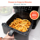 COSORI 12-in-1 Air Fryer 5.8QT, Toast, Bake, Nutrition Facts for 100+ In-App Recipes, AdaptIQ Tech Fast Cook, for Main & Side Dishes, Snacks, Leftovers, Detachable Square Basket, Dishwasher Safe