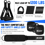 Heavy Resistance Bands for Working Out, 300lbs/360lb/420lb Exercise Bands Workout Bands with Handles, Door Anchor, Ankle Straps, Home Gym Workout Equipment for Men
