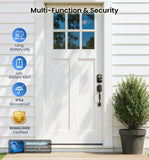 Veise KS02A Fingerprint Door Lock, Keypad Deadbolt, Oil Rubbed Bronze