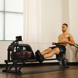Sunny Health & Fitness Water Rowing Machine - SF-RW5713, Black Sunny Health & Fitness