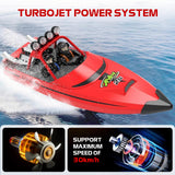 ARRIS Fast RC Jet Boat with Self-Righting, 2 Batteries High Speed Water Jet Pump, Weedless Safe Design for Pool Lakes Shallow Water, 2.4Ghz Waterproof Sport Jet Boat for Adults Gifts