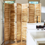 Room Dividers and Folding Privacy Screens, Wood Louvered Separators Divider Wall for Home Office