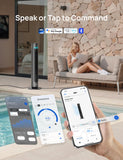 DREO Smart Tower Fan for Indoor & Outdoor Use, 33 ft/s High Velocity, 12 Speeds, 4 Modes Standing Floor Fan, 150° Customizable Oscillating, 20 dB Quiet DC Motor for Bedroom, Weather Resistant