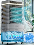 Uthfy 4000CFM Swamp Cooler for Large Room, 41” Evaporative Air Cooler with 13.5Gal Detachable Water Tank, 12H Timer, Ambient Light, 120° Oscillation, Indoor & Outdoor Air Conditioner for Patio, Garage