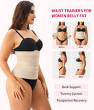 Gotoly Waist Trainer for Women Corset Shapewear Tummy Control Faja Body Shaper Postpartum Segmented Waist Cincher(Beige,3X-Large)
