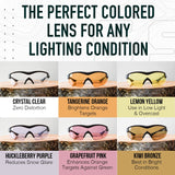 SSP Eyewear Methow RX-Able Shooting Glasses Kit, 6 Lenses, Black Frames