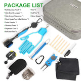 GAIARENA Golf Essential Accessory Kit with Luxury Carrying Case Best Golfing Gift Accessories Organizer for Golfers + More