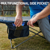 Timber Ridge 31.8" W Extra Wide Heavy Duty Camping Cot for Adult, Easy Set Up Oversized Sleeping Cot with Carry Bag for Camping, Travel and Outdoors, Support up to 450lbs