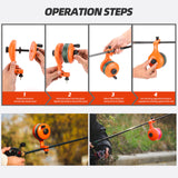 RUNCL Fishing Line Spooler – Portable Winder & Reel Spooling Tool for Casting and Spinning Reels, Prevents Line Twist, Non-Slip Handle with Built-in Scissors, Fishing Accessories for Anglers