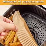 Heavy Duty Air Fryer Liners 8 Inch Round, Disposable Food Grade Parchment Paper 40 GSM, 100 Count Non-Stick Oil & Water Resistant, Fits 5-8QT for Oven Microwave Baking Roasting