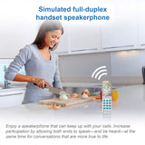 3-Handset Cordless Phone for Home with Connect to Cell, Call Blocking, 1.8" Backlit Screen, Big Buttons AT&T