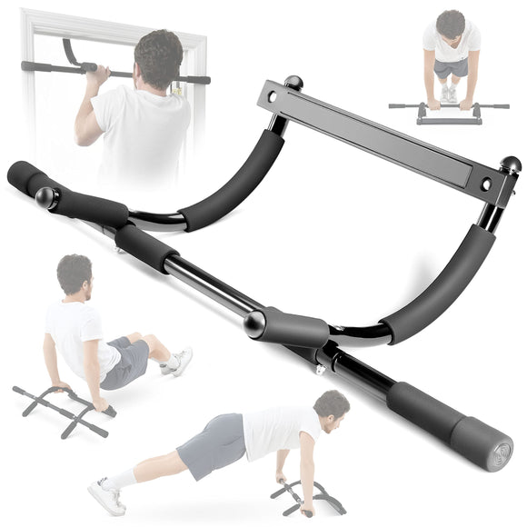 Sagler Pull up bar Doorway Heavy Duty Chin up bar Trainer for Home Gym Doorway Pull up bar or dip bar Sagler