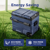 BODEGACOOLER 12 Volt Car Refrigerator,59 Quart (55L)12v Portable refrigerator,Car Fridge Freezer, -4℉-68 (2 Doors)