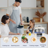 Low Carb Rice Cooker,3L Multifunction Low Sugar Rice Cooker Small & Timable,4H Keep Warm, Cooking, Simmering, Stewing, Steaming All In One (3L,Beige)