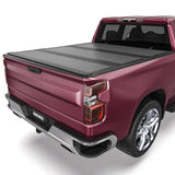 OEDRO Low-Profile Hard Tri-Fold Tonneau Cover for 2020-2026 Silverado 6.9ft
