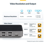 StarTech.com USB-C Triple Monitor Docking Station for MacBook Pro / Air M1 M2 M3 M4 & Windows
