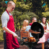Techwood 1600W Indoor Outdoor Electric Grill, Electric BBQ Grill, Portable Removable Stand Grill, Black