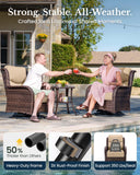 HILLGA 3-Piece Luxury Patio Furniture Set with 6" Thick Cushions