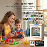 3D Printer with WiFi Cloud Print, Fully Assembled Mini 3D Printer for Beginners and Kids, Auto Leveling
