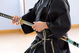 Hand Forged 1045 Painted Dragon & Waves Katana, Full Tang Sword
