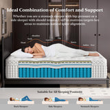 BedStory Upgrade 14 Inch Firm King Size Mattress, Luxury Hybrid Mattress in a Box for Zoned Pressure and Pain Relief, Signature Collection Deep Sleep Mattresses, 10 Years Warranty,365 Nights Trial