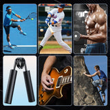 ZEAGUS Grip Strength Trainer 4 Pack,50LB-200LB Metal Hand Grip Strengthener,Non-Slip Heavy-Duty Forearm Exerciser,Hand Gripper for Muscle Building and Hand Rehabilitation Exercising ZEAGUS