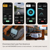 WaterRower Walnut Rowing Machine with S4 BLE Monitor | USA Made Water Rower | Original Handcrafted Erg Machine for Home Use & Gym | Best Warranty