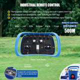 AIWEIYA-Remote Control Lawn Mower,Oil-Electric Hybrid Crawler Track Mower,3-15CM Cutting Height Professional Landscape and Estate Mower for 100% Slope(45°) Large Turf Grass Cutting