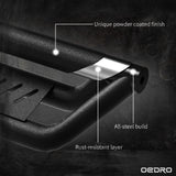 OEDRO Running Boards Compatible with 2009-2018 Dodge Ram 1500 Crew Cab (Including 2019-2024 1500 Classic), 2010-2026 Ram 2500 3500, 2-Stairs Side Step Rails Black Powder Coated Nerf Bars