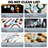 Raugbeyvo Ultrasonic Cleaner, 48KHz Jewelry Cleaner 400ML, Ultrasonic Retainer Cleaner for Eyeglasses Rings Watch Band Necklace Earing, Multi Deep Cleaning Modes, Black