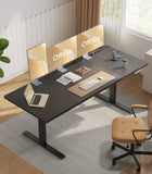 OffiGo 79 Inch Executive Electric Standing Desk Height Adjustable, Black
