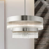 Livex Lighting 49825-91 6-Light Chandelier, Brushed Nickel
