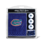 Team Golf NCAA Florida Gators Gift Set: Embroidered Golf Towel, 3 Golf Balls, and 14 Golf Tees 2-3/4" Regulation, Tri-Fold Towel 16" x 22" & 100% Cotton