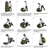 Pop Up Pod - Privacy Shower Tent, Dressing Room, or Portable Toilet Stall with Carry Bag for Camping, Beach, or Tailgate by Wakeman Outdoors (Camo)
