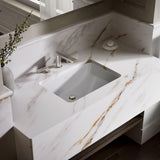 KOHLER 2214-0 Ladena Rectangular Undermount Bathroom Sink With Curved Bottom, 20-7/8" W X 14-3/8" L, White