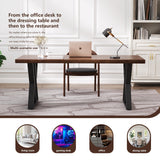 Modern Simple Design Executive Real Wood Computer Desk for Home Office, Bedroom & Living Room