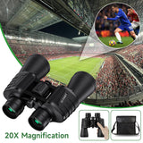 20x50 High Powered Binoculars for Adults, Waterproof Compact Binoculars with Low Light Vision for Bird Watching Hunting Football Games Travel Stargazing Cruise with Carrying Bag FLYANT