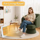Infrared Heater, Portable Electric Heater, Space Heater for Indoor Use, Radiant Heat for Home Office, Two Heat Settings with Foldable Holder, Overheat and Tip-over Protection