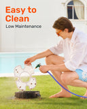Gosvor Cordless Robotic Pool Cleaner, Efficient Pool Vacuum, 90 Min Runtime, Self-Parking, 7.5 lbs Lightweight, Suitable for Above Ground Pools up to 860 sq.ft, Craol