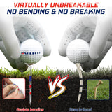 prowithlin Golf Tees 3 1/4'' Unbreakable Transparent Acrylic, Plastic Reduce Side Spin & Friction, 50 Pack