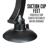 Weston Professional French Fry Cutter for Potatoes and Vegetable Dicer, 3/8” Stainless Steel Cutting Blade, Suction Cup and Wall-Mount Feet, Restaurant-Quality, Black (36-3550-W)