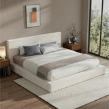 RECCI AirFrame King Size Upholstered Bed Frame with Plush Padded Headboard