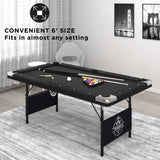 Fat Cat Trueshot 6 Ft. Pool Table | Folding Legs for Storage | 64-6035 Model
