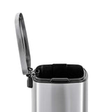 50L/13Gal Heavy Duty Hands-Free Stainless Steel Commercial/Kitchen Step Trash Can, Fingerprint-Resistant Soft Close Lid QUALIAZERO
