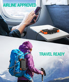 Solar Charger Power Bank 10,000mAh, Portable Wireless Charger, 20W Fast Charging External Battery Pack with USB C BLAVOR