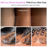 OiMiGO 30In Long Straight HD Lace Front Human Hair Wig, 13 * 4 Strawberry Blonde Mixed Platinum Blonde Ombre Highlight Lace 100% Remy Virgin Hair, Glueless Pre Plucked with Baby Hair Natural Hairline
