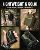 Upgrade Range Finder for Hunter, 1200Y Laser Range Finder, High Transmittance HD LCD Display with 7X Magnification TAKENJOY